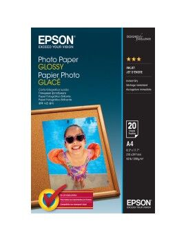 Pack de Tinta e Papel Fotográfico Epson C13S042538 A4 20 Folhas (1 Unidade)