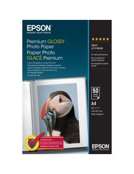 Papel Fotográfico Brillante Epson Premium Glossy Photo Paper - A4 - 50 Hojas A4 50 Hojas (1 unidad)