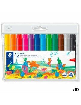 Conjunto de Canetas de Feltro Staedtler Noris Club Multicolor (10 Unidades)