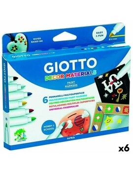 Conjunto de Canetas de Feltro Giotto Multicolor 6 Peças (6 Unidades)