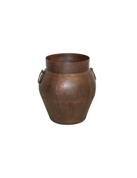 Vaso Romimex Castanho Metal 35 x 40 x 35 cm