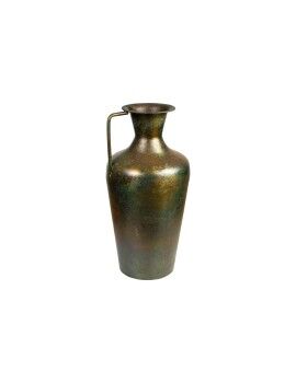 Vaso Romimex Antique Castanho Metal 25 x 51 x 25 cm Com pega