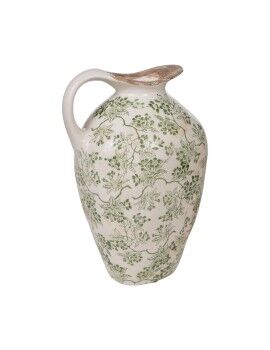 Jarrón Romimex Verde Beige Porcelana 27 x 16 x 15 cm Con asa