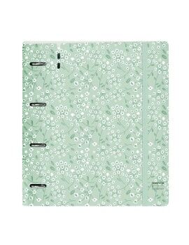 Carpeta de anillas Safta Light green flowers