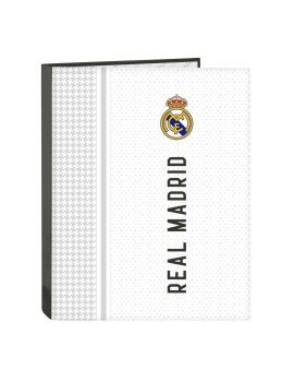 Carpeta de anillas Real Madrid C.F. Blanco Gris A4 26.5 x 33 x 4 cm