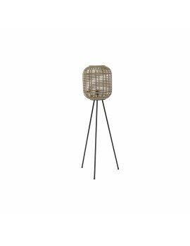 Lámpara de Pie DKD Home Decor 31 x 31 x 116 cm Natural Negro Metal Bambú 220 V 40 W