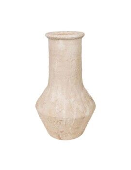 Vaso Romimex Branco Terracota 27 x 30 x 27 cm Com pegas