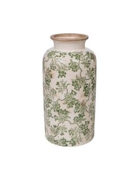 Vaso Romimex Verde Bege Porcelana 14 x 26 x 14 cm