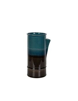 Vaso Romimex Azul Preto Cerâmica 14 x 26 x 14 cm