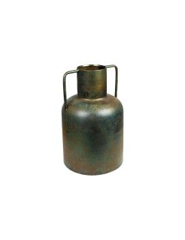 Vaso Romimex Antique Castanho Metal 23 x 36 x 23 cm Com pegas