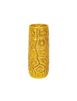 Vaso Romimex Amarelo Cerâmica 12 x 28 x 12 cm