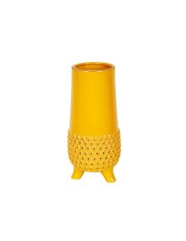 Vaso Romimex Amarelo Cerâmica 13 x 27 x 13 cm