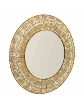 Espelho de parede Alexandra House Living Dourado Vidro Ferro 4 x 83 x 83 cm