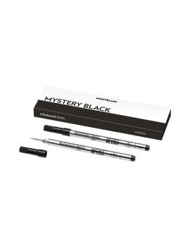 Caneta sobresselente Montblanc MISTERY BLACK Preto 2 Unidades