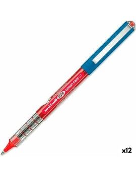 Boligrafo de tinta líquida Uni-Ball ROLLERBALL EYE OCEAN CARE 0,7 mm Rojo (12 Unidades)