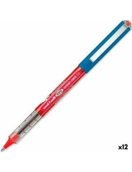 Boligrafo de tinta líquida Uni-Ball ROLLERBALL EYE OCEAN CARE 0,5 mm Rojo (12 Unidades)