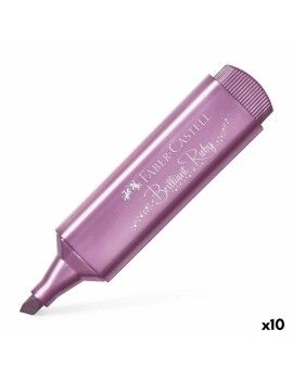 Marcador Fuorescente Faber-Castell TEXTLINER 46 Cor de Rosa Rubi (10 Unidades)