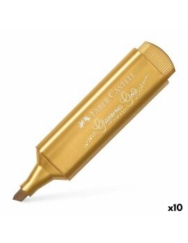 Marcador Fuorescente Faber-Castell TEXTLINER 46 Dourado (10 Unidades)