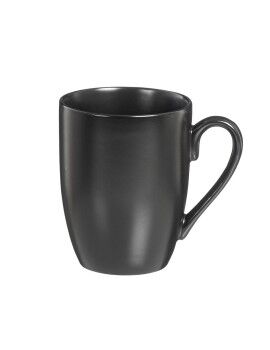 Juego de 6 Tazas Caison Yumei Negro Porcelana 350 ml 6 Unidades