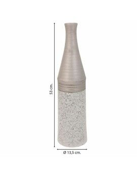 Vaso Alexandra House Living Prata Cerâmica 13 x 53 x 13 cm