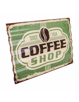 Placa de Parede Alexandra House Living Coffee Shop Ferro 59 x 1 x 40 cm