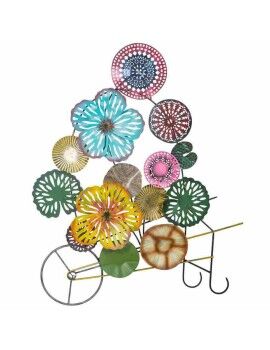 Decoração de Parede Alexandra House Living Multicolor Metal Bloemen 8 x 132 x 112 cm