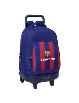 Mochila Escolar com Rodas F.C. Barcelona 24/25 Grená Azul Marinho 33 x 45 x 22 cm