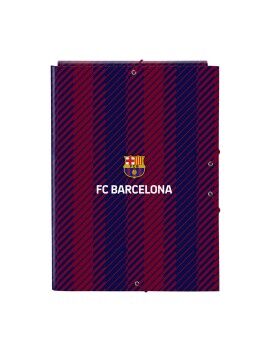 Carpeta Clasificadora F.C. Barcelona 24/25 Granate Azul marino A4 26 x 33.5 x 2.5 cm