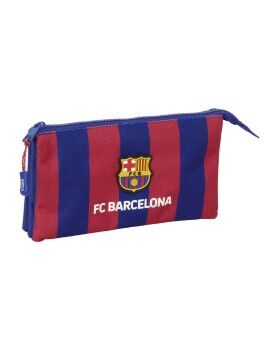 Portatodo Triple F.C. Barcelona 24/25 Granate Azul marino 22 x 12 x 3 cm