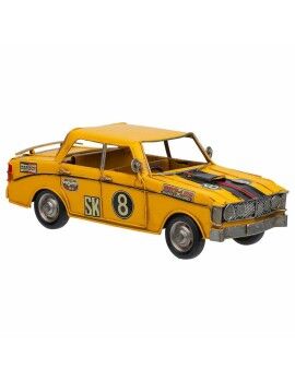 Figura Decorativa Alexandra House Living Amarelo Ferro ABS Carro 12 x 9 x 27 cm