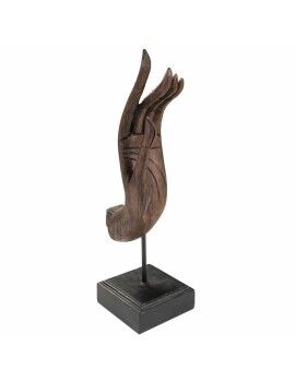 Figura Decorativa Alexandra House Living Castanho Preto Metal Poliresina Mão 12 x 43 x 17 cm