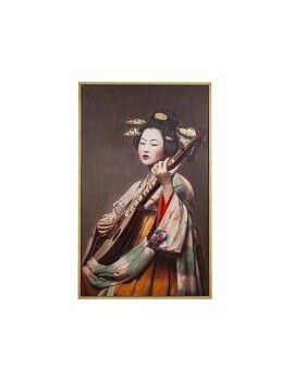 Cuadro Óleo Romimex PVC Lienzo Geisha 90 x 150 x 4 cm