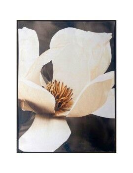 Pintura Romimex Veludo Madeira MDF Flor 83 x 123 x 4 cm