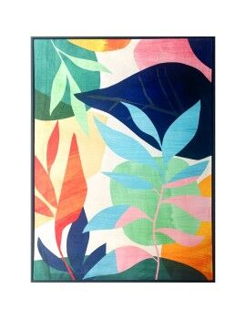 Pintura Romimex Veludo Madeira MDF Planta 83 x 123 x 4 cm