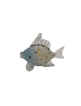 Figura Decorativa Romimex Azul Vidro Peixe 25 x 10 x 20 cm