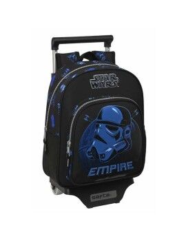 Mochila Escolar com Rodas Star Wars Digital escape Preto 27 x 33 x 10 cm