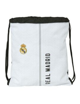 Bolsa Mochila con Cuerdas Real Madrid C.F. 24/25 Blanco Gris 35 x 40 x 1 cm