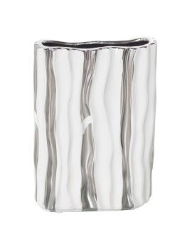 Vaso Alexandra House Living Branco Prateado Cerâmica 19 x 8 x 25 cm