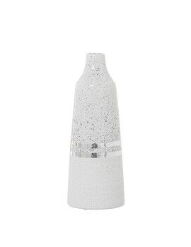 Vaso Alexandra House Living Branco Prateado Cerâmica 11 x 32 cm