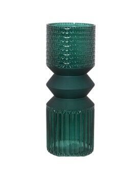 Vaso Alexandra House Living Verde Cristal 12 x 30 cm