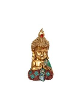 Figura Decorativa Romimex Dorado Resina Buda 11 x 20 x 10 cm