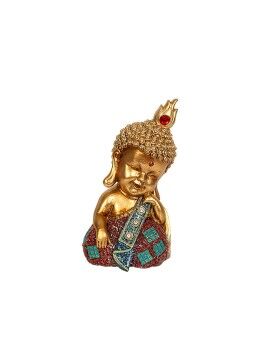 Figura Decorativa Romimex Dorado Resina Buda 11 x 20 x 10 cm