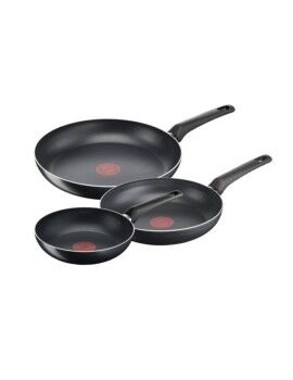 Juego de Sartenes Tefal B5569153 Negro Aluminio (3 Unidades)