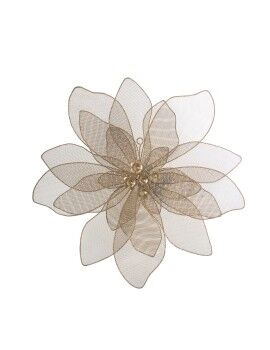 Decoração de Parede Alexandra House Living Dourado Metal Flor 55 x 8 cm