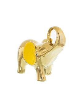 Figura Decorativa Alexandra House Living Dourado Cerâmica Elefante 20 x 9 x 18 cm