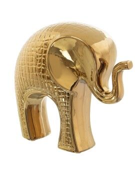 Figura Decorativa Alexandra House Living Dourado Cerâmica Elefante