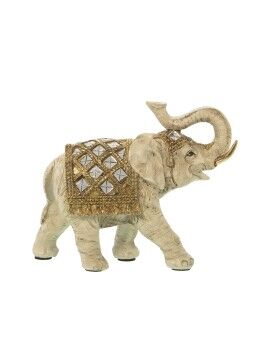 Figura Decorativa Alexandra House Living Branco Acrílico Plástico Melamina Elefante 18 x 8 x 14 cm