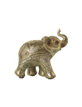 Figura Decorativa Alexandra House Living Dourado Acrílico Plástico Melamina Elefante