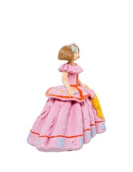 Figura Decorativa Alexandra House Living Menina Cor de Rosa Acrílico Plástico Melamina