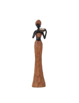 Figura Decorativa Alexandra House Living Castanho Acrílico Plástico Melamina Africana